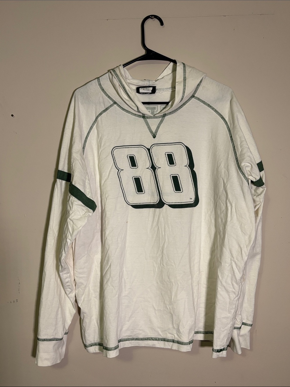Chase authentics dale earnhardt jr 88 green & white hoodie 2XL